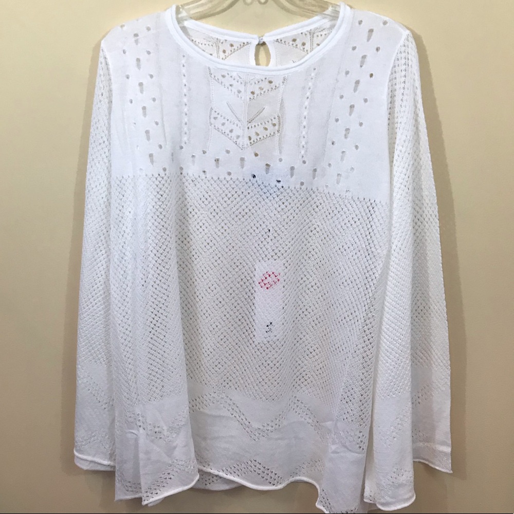 Wildfox long sleeve top with cutout accents